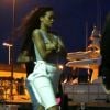 Rihanna dans les rues de Saint-Tropez le 21 juillet 2012.