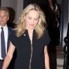 Sharon Stone, sublime en petite robe noire, dans le quartier de Georgetown à Washington, le 23 juillet 2012.