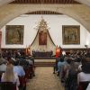 Le prince Felipe et la princesse Letizia d'Espagne inauguraient le 24 juillet 2012 à Salamanque la réunion annuelle des dirigeants de l'Institut Cervantes.