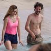 Mischa Barton et Sebastian Knapp amoureux  complice à Formentera le 27 juillet 2012.
