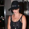 Katy Perry en total look noir à l'aéroport de Miami, le 28 juillet 2012.
