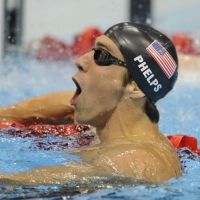 JO de Londres : Michael Phelps au panthéon sous le regard ému de sa maman