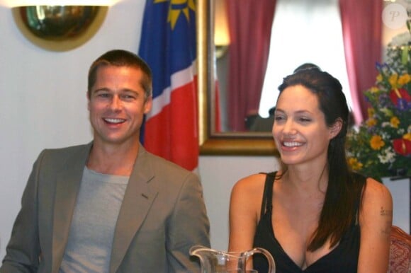 Angelina Jolie et Brad Pitt le 7 juin 2006 en Namibie