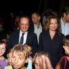 Le président François Hollande et Valérie Trierweiler viennent passer leurs vacances dans le fort de Bregançon à Bormes-les-Mimosas, le 2 août 2012