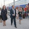 Le président François Hollande et Valérie Trierweiler viennent passer leurs vacances dans le fort de Bregançon à Bormes-les-Mimosas, le 2 août 2012