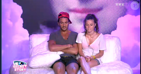 Thomas et Capucine dans la quotidienne de Secret Story 6 le mercredi 1er août 2012 sur TF1