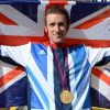 Bradley Wiggins médaillé d'or du contre-la-montre aux Jeux olympiques de Londres le 1er août 2012