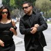 Eva Longoria, accompagnée de l'acteur Wilmer Valderrama, quitte les funérailles de Lupe Ontiveros le 3 août 2012 à Pico Rivera, près de Los Angeles.