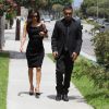 Eva Longoria, accompagnée de l'acteur Wilmer Valderrama, quitte les funérailles de Lupe Ontiveros le 3 août 2012 à Pico Rivera, près de Los Angeles.