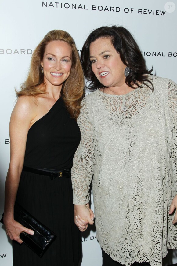 Rosie O'Donnell et sa fiancée Michelle Rounds à New York le 10 janvier 2012