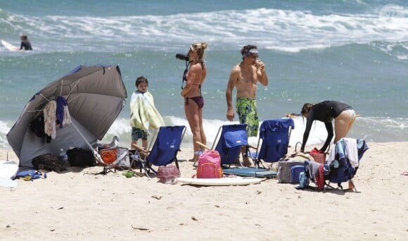 Vacances familliales pour Ben Stiller à Hawaï le 5 août 2012