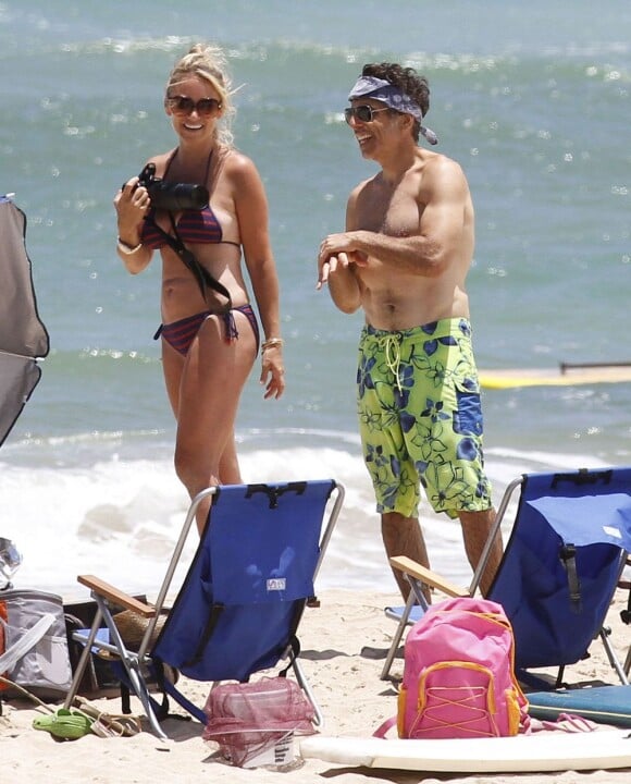 Ben Stiller et sa femme Christine Taylor à Hawaï le 5 août 2012