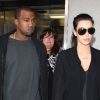 Kanye West et Kim Kardashian à Los Angeles le 16 juillet 2012
