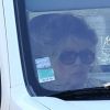 Brigitte Bardot à bord d'une Renault Kangoo, le lundi 6 août 2012 à St-Tropez.