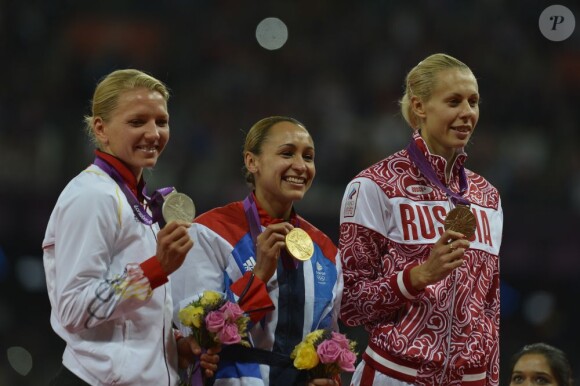 Jessica Ennis, championne olympique de l'heptathlon aux JO de Londres, en août 2012.