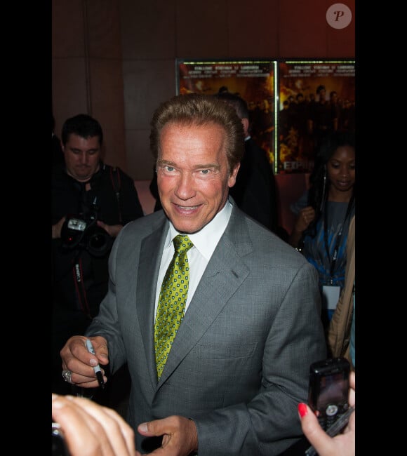 Arnold Schwarzenegger à Paris le 9 août 2012