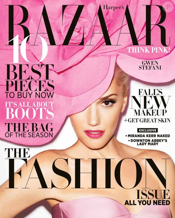 Gwen Stefani, photographiée par Terry Richardson pour la couverture du numéro de septembre 2012 du Harper's Bazaar.