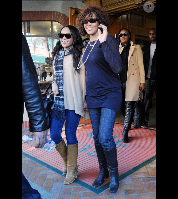 Bobbi Kristina Brown et sa maman Whitney Houston, à Los Angeles, en juillet 2012.