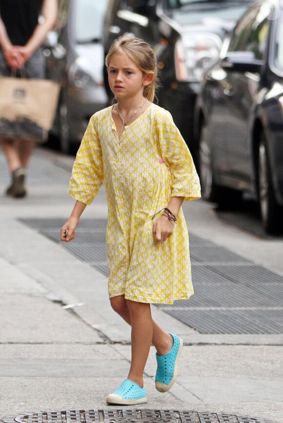 La fille d'Heidi Klum, Leni, à New York le 12 août 2012.
