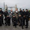 Jason Statham et Dolph Lundgren prennent la pose à Londres pour la promotion d'Expendables 2