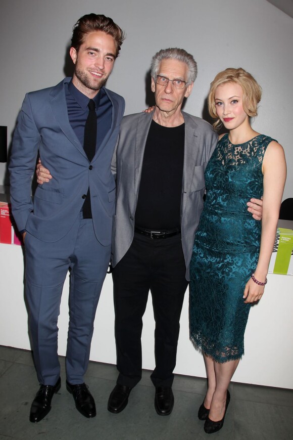 Robert Pattinson, David Cronenberg et Sarah Gado à l'avant-première du film Cosmopolis à New York, le 13 août 2012.