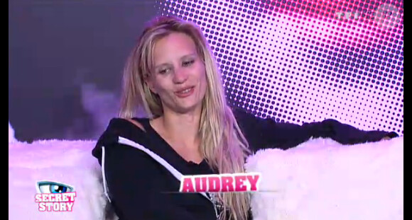 Audrey dans la quotidienne de Secret Story 6 le mardi 14 août 2012 sur TF1
