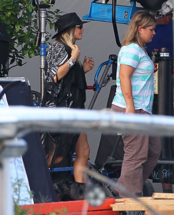 Fergie sur le tournage de Safe Haven à Wilmington, le 14 août 2012