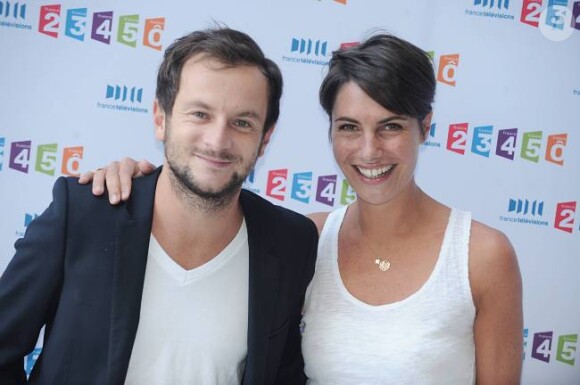 Jérémy Michalak et Alessandra Sublet à Paris en septembre 2010