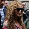 Beyoncé quitte l'hôtel Le Meurice à Paris, le 4 juin 2012.