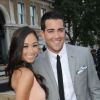 Jesse Metcafle et sa fiancée Cara Santana lors de la soirée de lancement de Dallas, à Londres, le 20 août 2012
