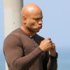 LL Cool J sur le tournage de NCIS : Los Angeles, à Venice Beach, le 10 juillet 2007.