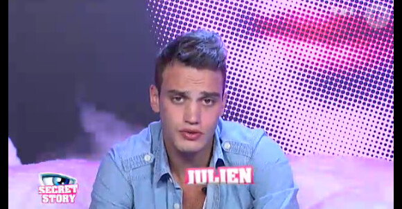 Julien dans la quotidienne de Secret Story 6 le vendredi 24 août 2012 sur TF1