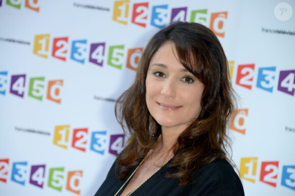 Daniela Lumbroso lors de la conférence de rentrée de France Télévisions le 28 août 2012 à Paris