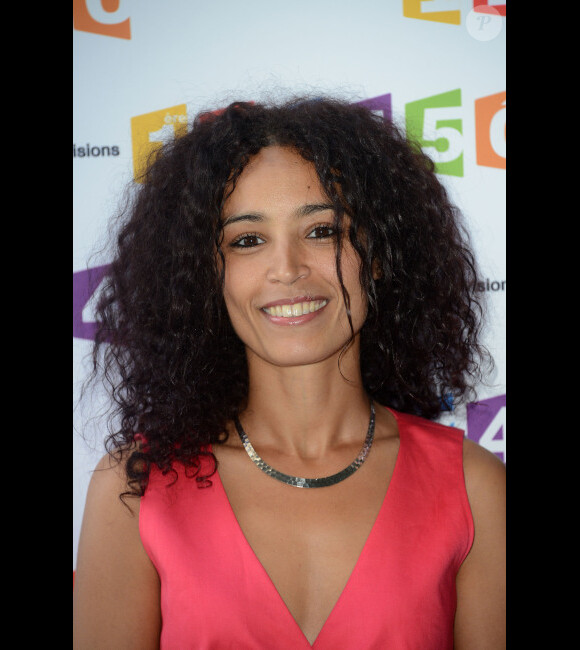 Aïda Touihri lors de la conférence de rentrée de France Télévisions le 28 août 2012 à Paris