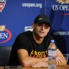 Andy Roddick a donné une conference de presse improvisée pour annocner sa retraite à l'issue de l'US Open à New York le 30 août 2012