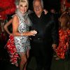 Massimo Gargia fête ses 72 ans avec Ivana Trump au VIP Room de St-Tropez, le samedi 1er septembre 2012.