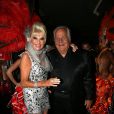 Massimo Gargia fête ses 72 ans avec Ivana Trump au VIP Room de St-Tropez, le samedi 1er septembre 2012.
