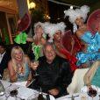Massimo Gargia fête ses 72 ans au VIP Room de St-Tropez, le samedi 1er septembre 2012.