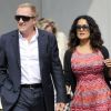 Salma Hayek et son mari François-Henri Pinault, main dans la main à leur arrivée à Venise. Le 30 août 2012.