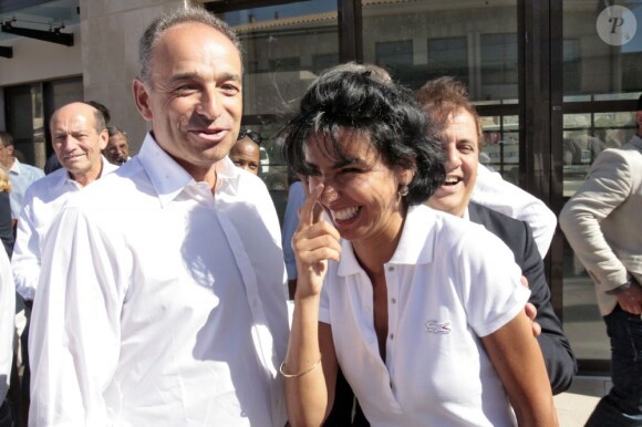 Rachida Dati et Jean-François-Copé à Paris, le 26 août 2012.