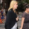 Claire Danes sur le tournage de Girls, à New York le 4 septembre 2012