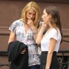Claire Danes sur le tournage de Girls, à New York le 4 septembre 2012