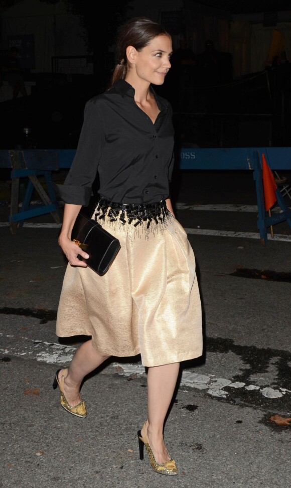 Première apparition publique officielle de Katie Holmes depuis son divorce aux 2012 Style Awards à New York, le 5 septembre 2012.