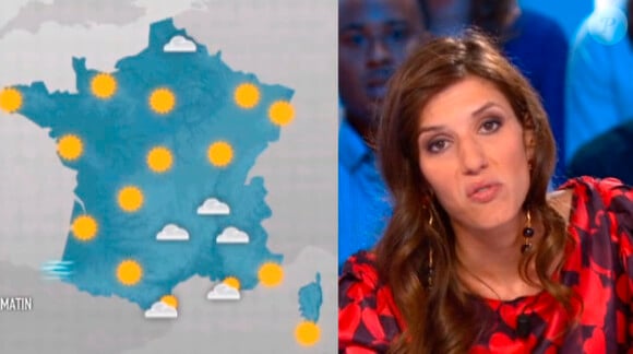 Doria Tillier imite JoeyStarr dans sa météo lors du Grand Journal de Canal+ le 5 septembre 2012