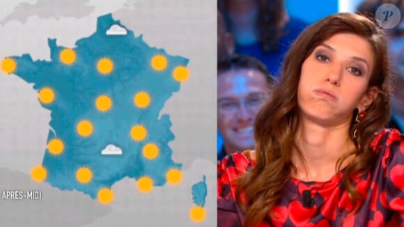 Doria Tillier imite JoeyStarr dans sa météo lors du Grand Journal de Canal+ le 5 septembre 2012