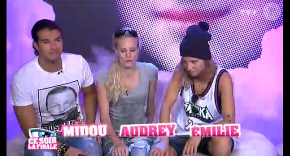 Midou, Audrey et Emilie dans la quotidienne de Secret Story 6 le vendredi 7 septembre 2012 sur TF1