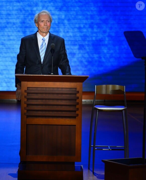 Clint Eastwood à Tampa le 30 août 2012 lors de son discours à la convention républicaine