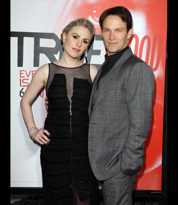 Anna Paquin et Stephen Moyer en mai 2012 à Los Angeles lors de la présentation de la cinquième saison de True Blood