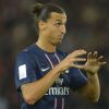 Zlatan Ibrahimovic le 14 septembre 2012 au Parc des Princes à Paris lors du match face à Toulouse