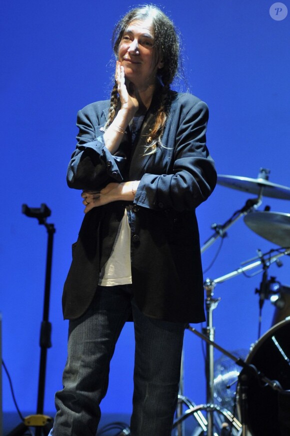 Patti Smith en concert à l'Opéra de Monte-Carlo, le 17 septembre 2012.
